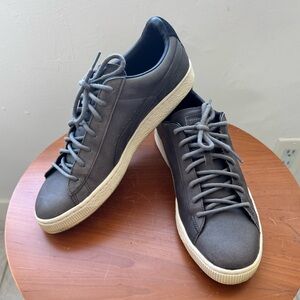 Puma Basket, Citi Series, Leather Gray Men Sneakers Size 9.5